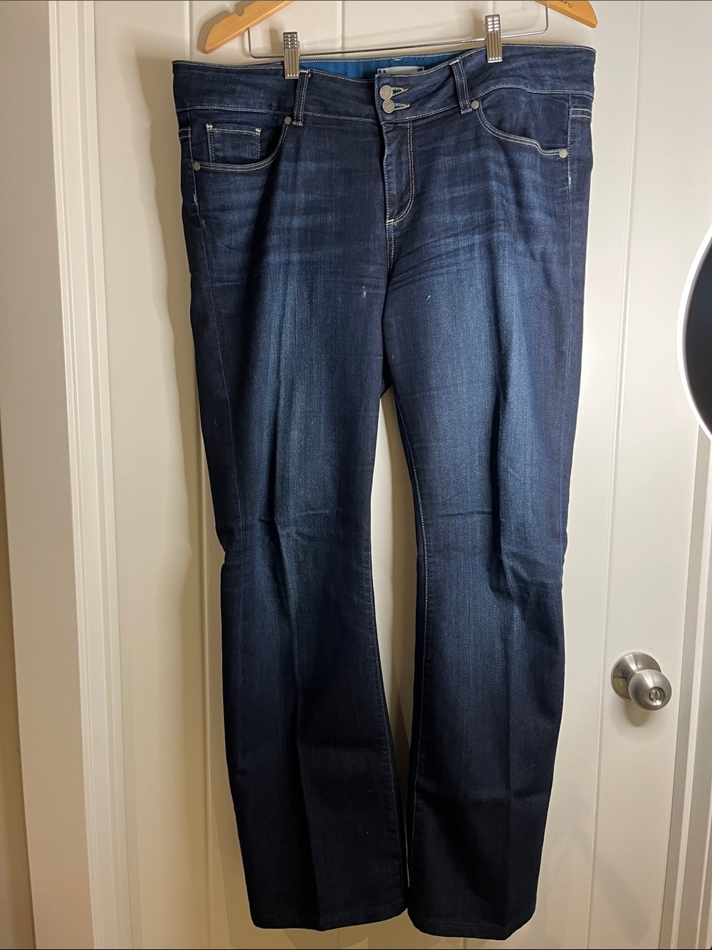 PAIGE Dark Indigo Straight-Leg Women's Jeans